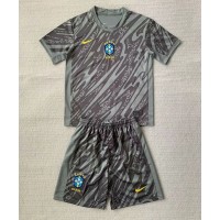 Brazil Goalkeeper Replica Home Minikit Copa America 2024 Short Sleeve (+ pants)